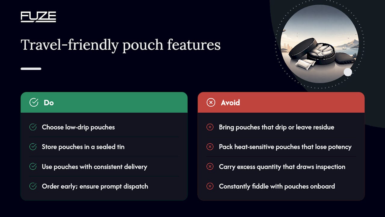 What actually makes a pouch travel-friendly? — overview diagram
