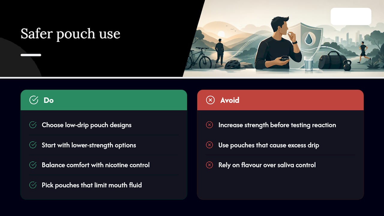 FUZE's take on pouch design and safer use — overview diagram
