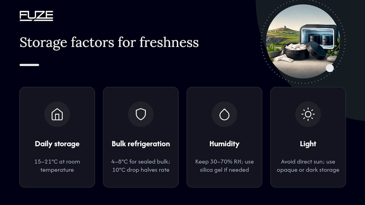 Recommended temperature humidity and light conditions