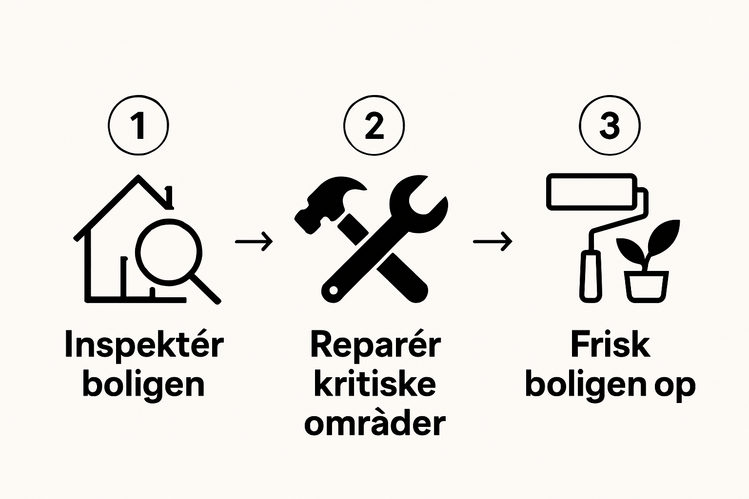 Tre enkle trin til optimering af boligens salgsværdi