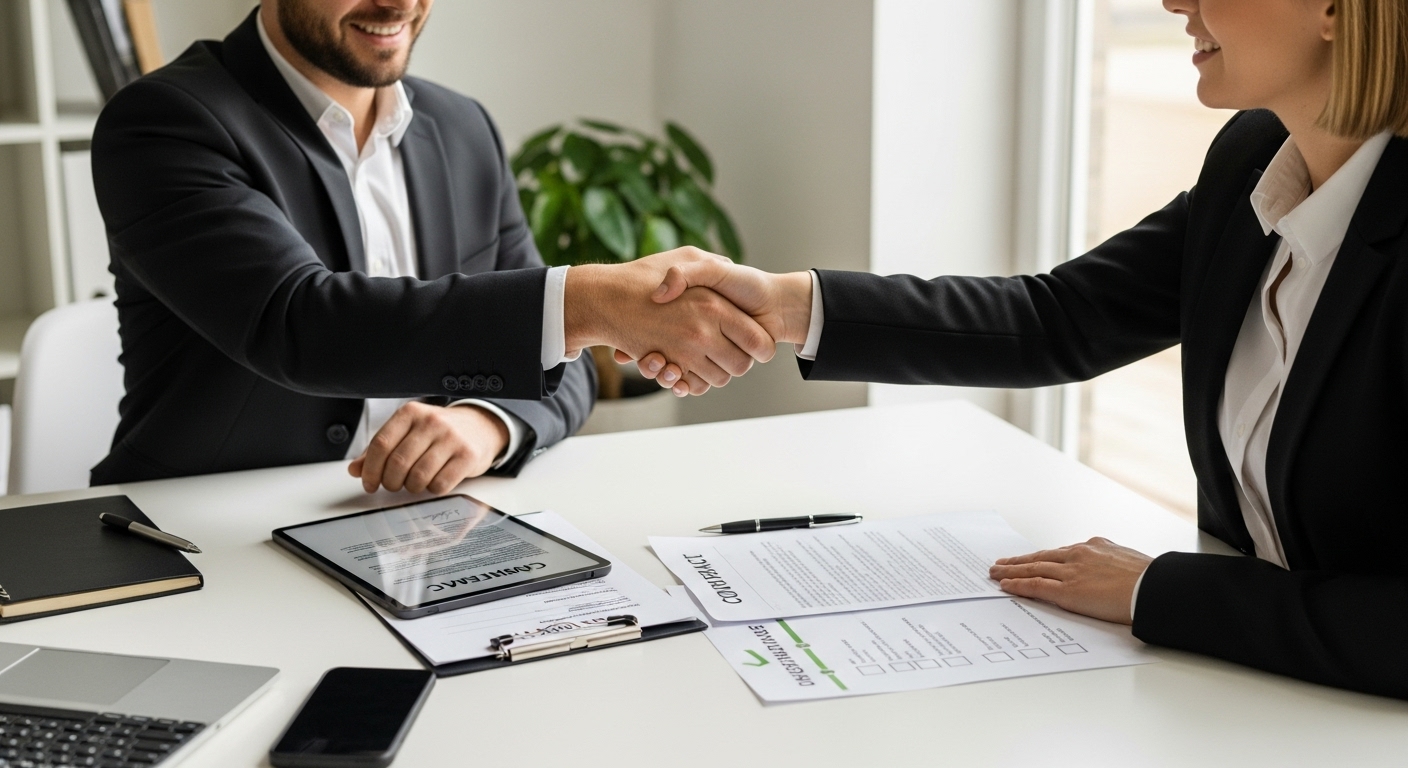 bekræfte aftale ejendomsmægler