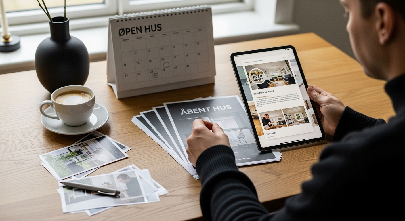 åben hus markedsføring