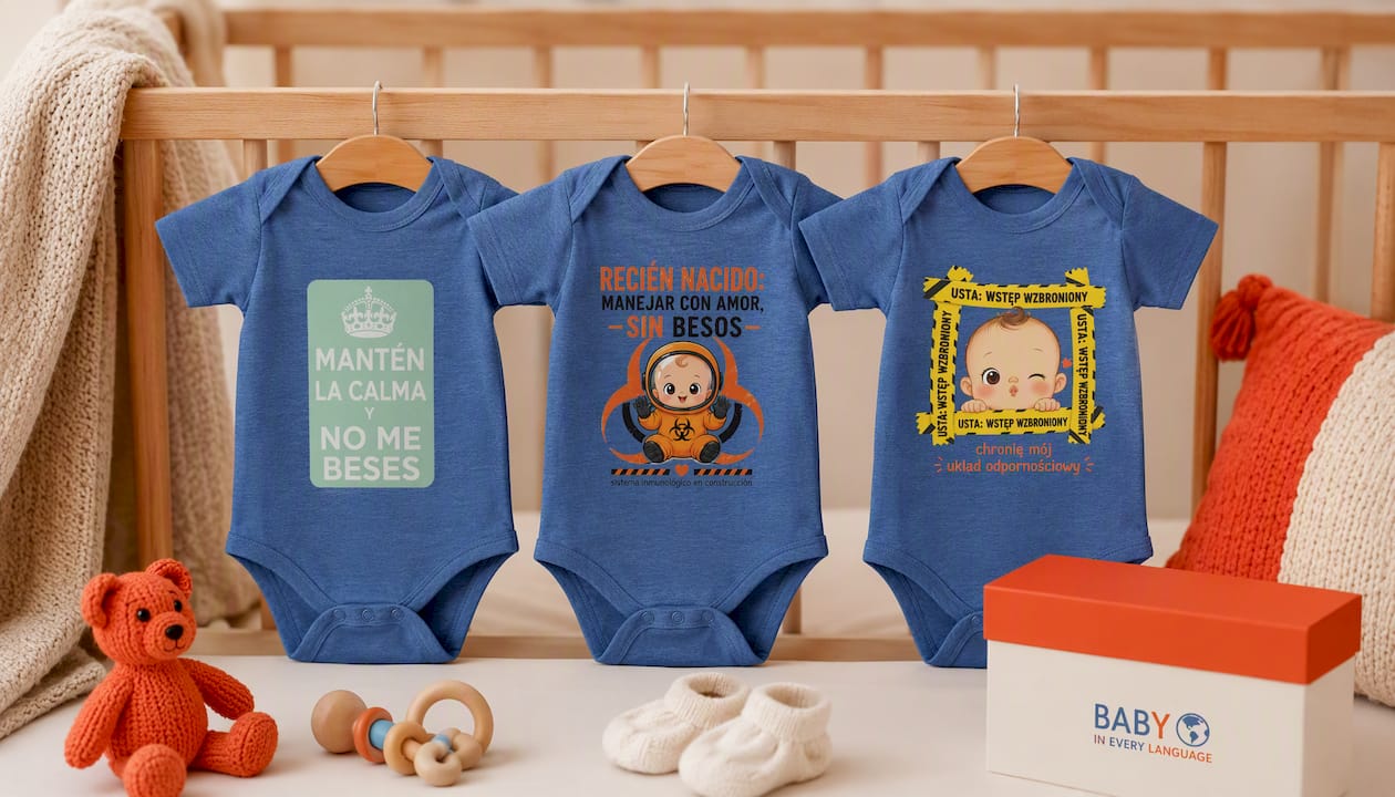 Keep Calm And Dont Kiss Me Baby Bodysuit