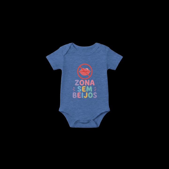 No Kiss Zone Baby Bodysuit