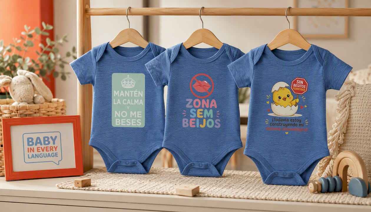 Keep Calm And Dont Kiss Me Baby Bodysuit