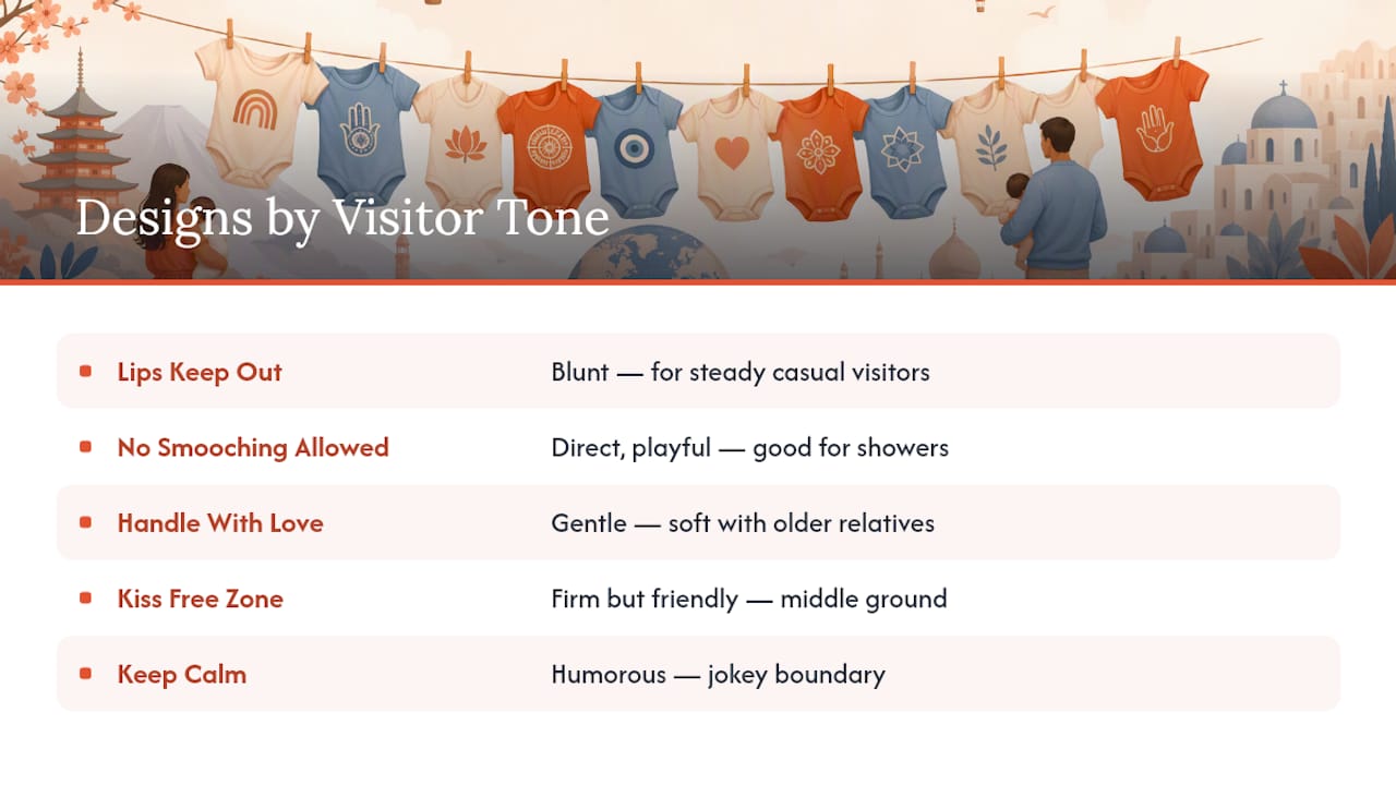 Babyineverylanguage's Bodysuit Lineup for Handling Visitors — overview diagram