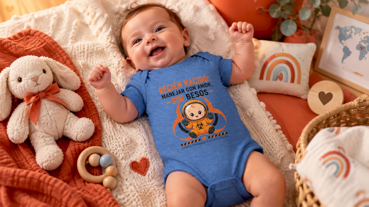 Newborn Handle With Love No Kissing Baby Bodysuit