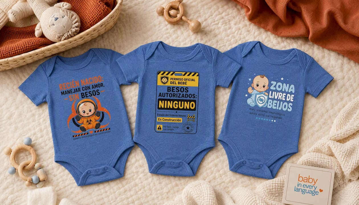 Newborn Handle With Love No Kissing Baby Bodysuit