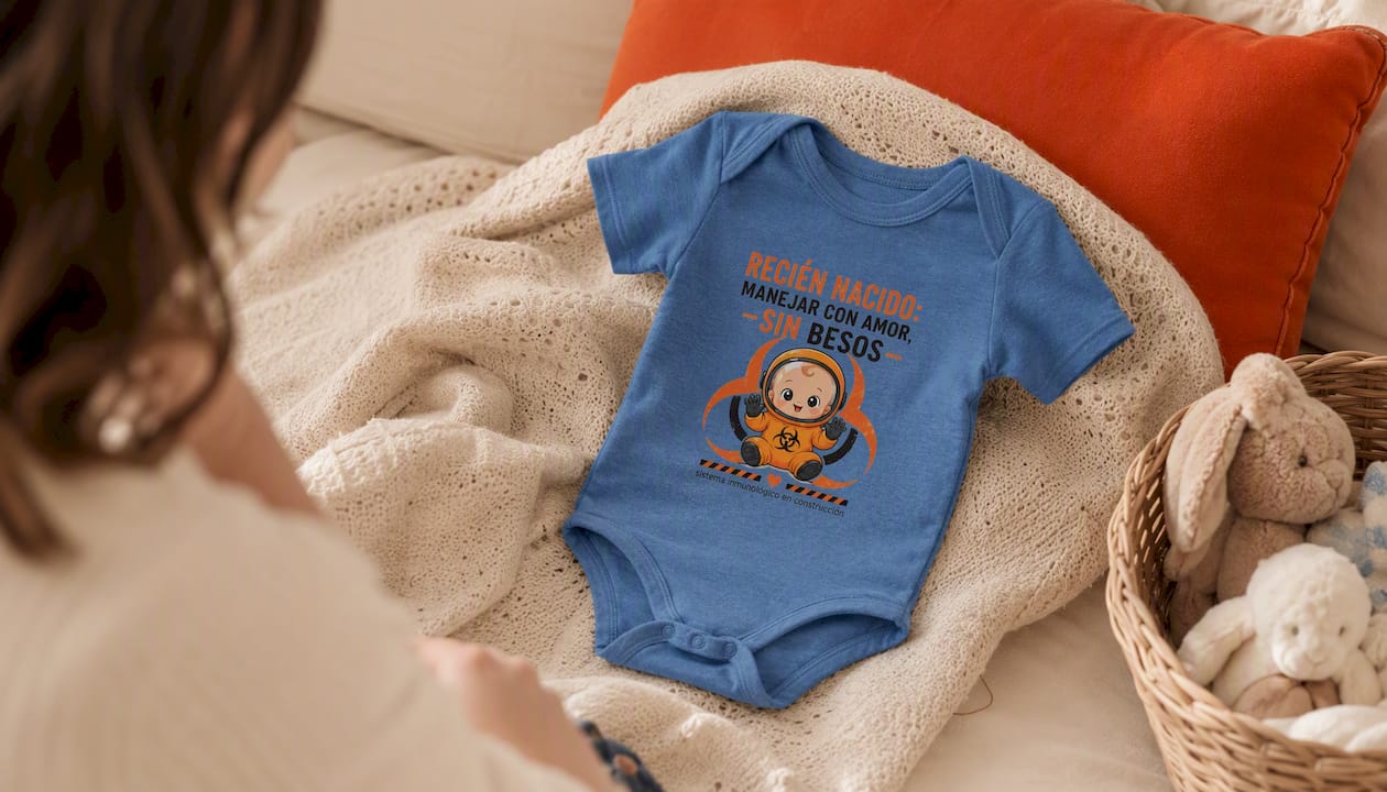 Newborn Handle With Love No Kissing Baby Bodysuit