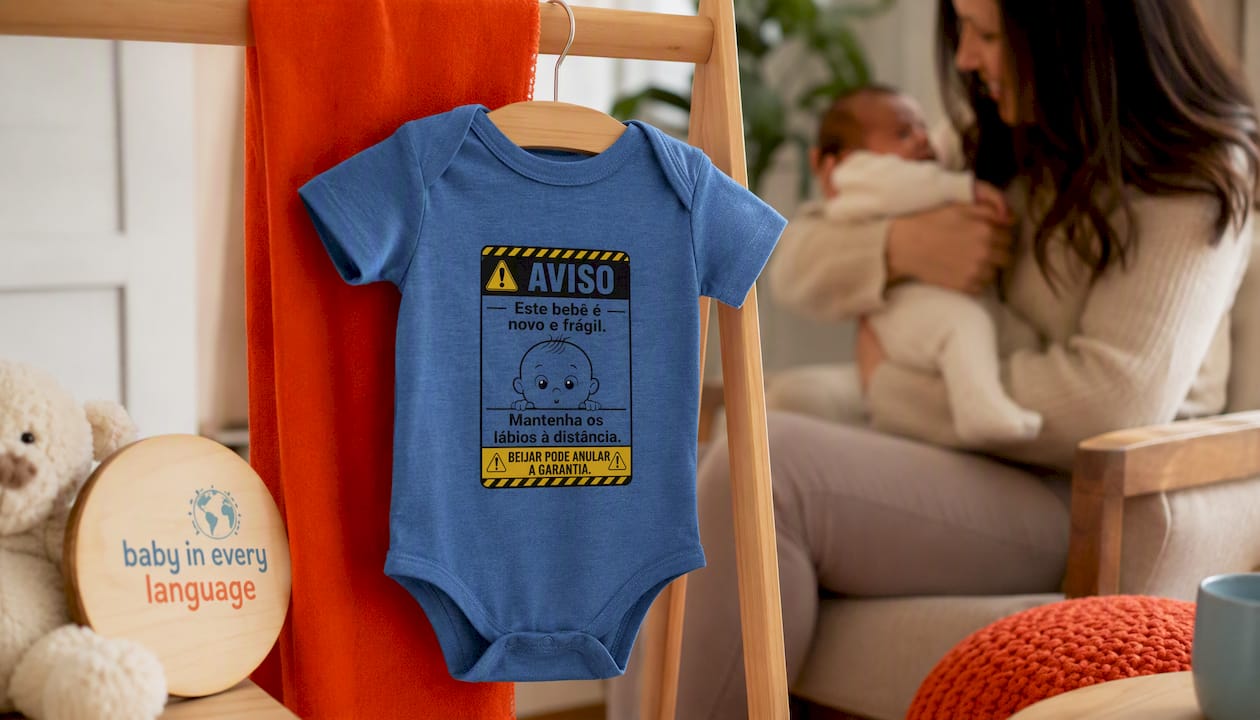 Warning New And Fragile Baby Bodysuit