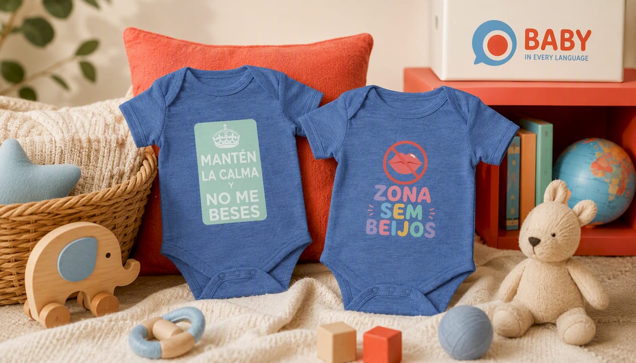 Keep Calm And Dont Kiss Me Baby Bodysuit