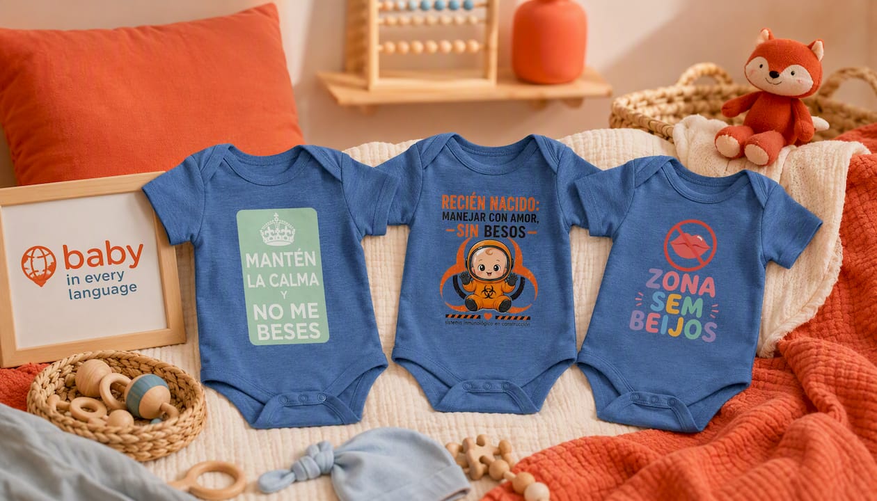 Keep Calm And Dont Kiss Me Baby Bodysuit