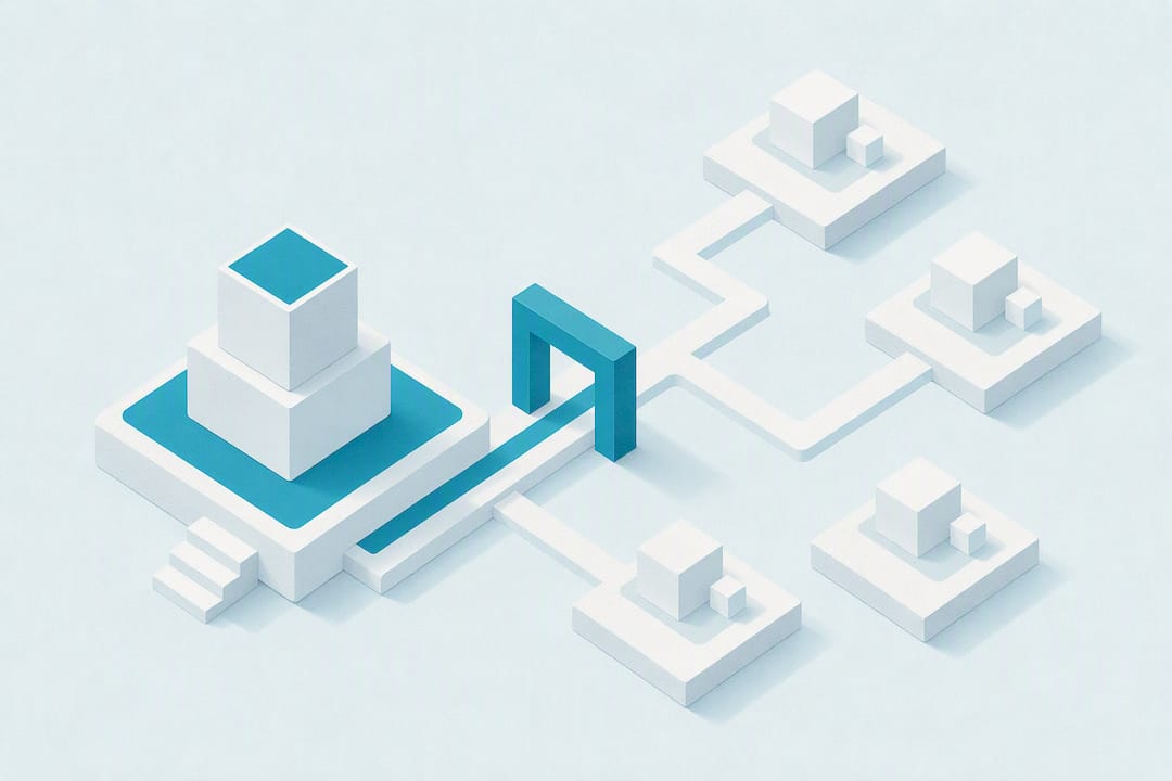 Isometric illustration of streamlined account access