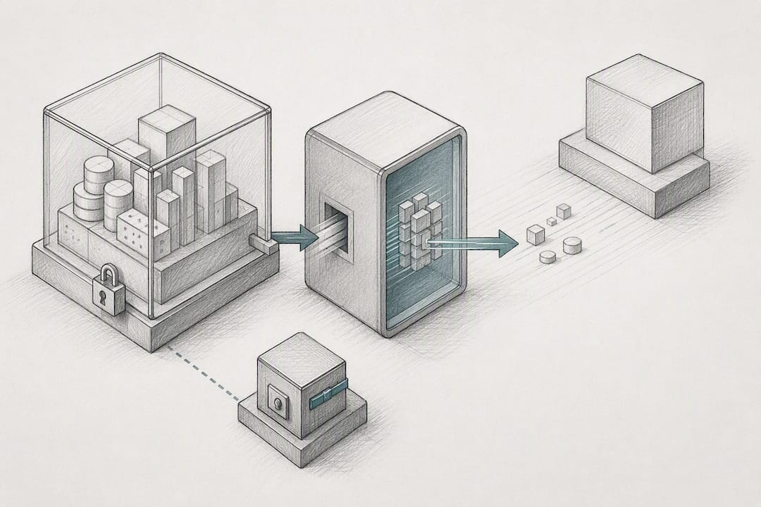 On-device transformation keeps raw PHI contained