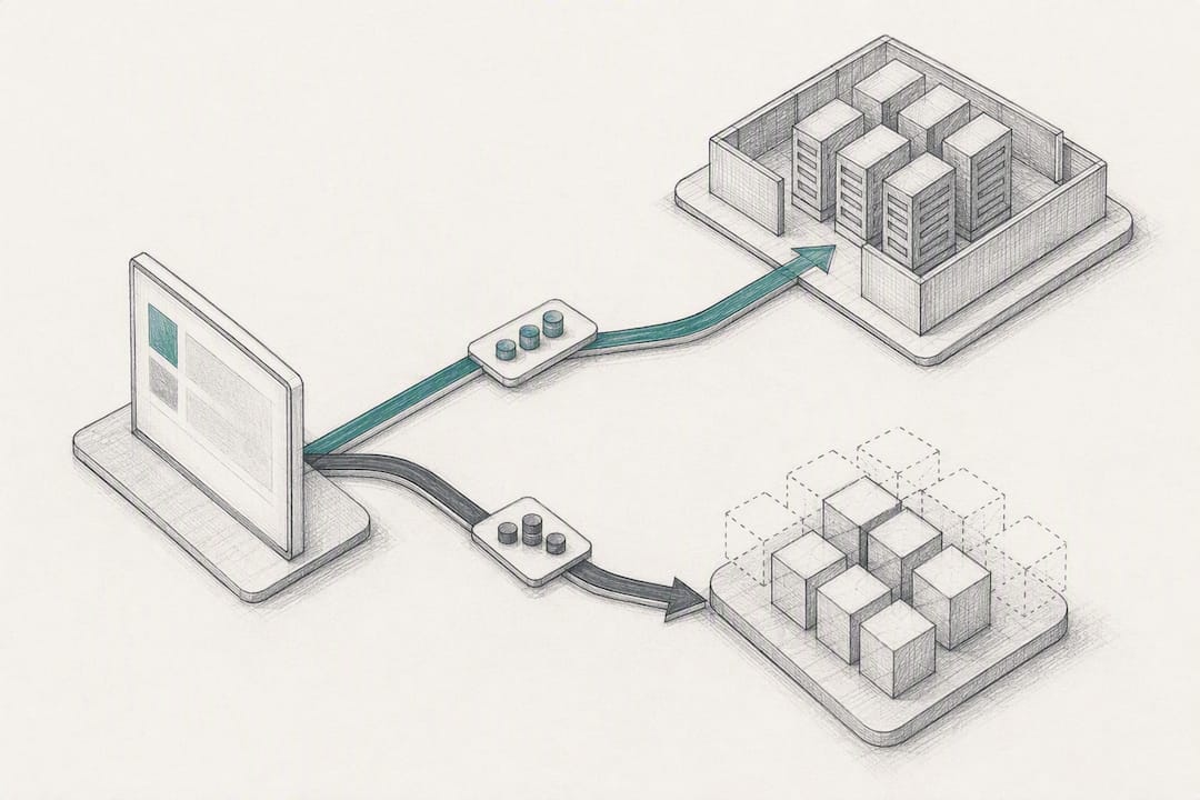 Hybrid workload routing between local and cloud