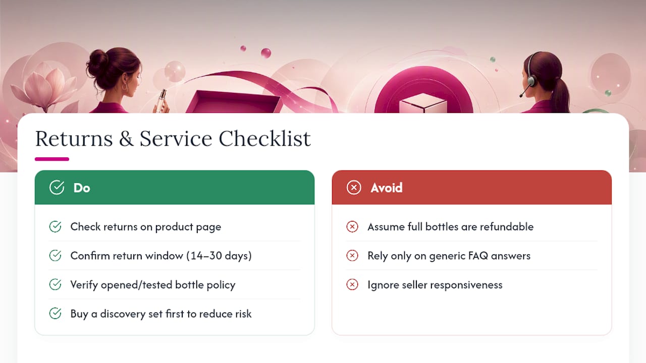 What return policies and customer service should you expect? — overview diagram