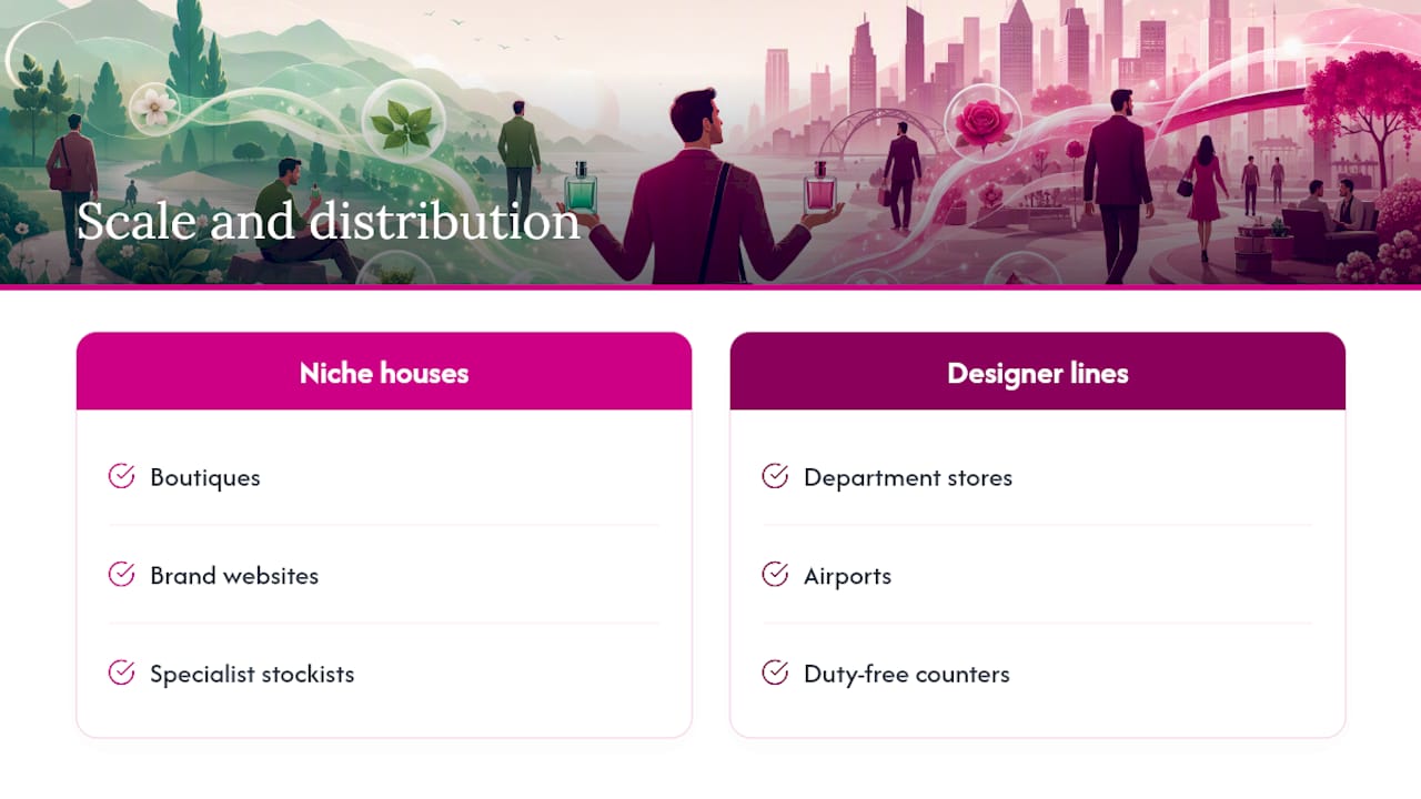 Niche and designer distribution routes