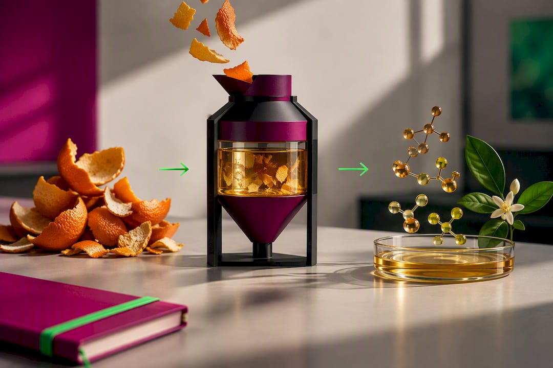 Citrus waste transformed into fragrance ingredients