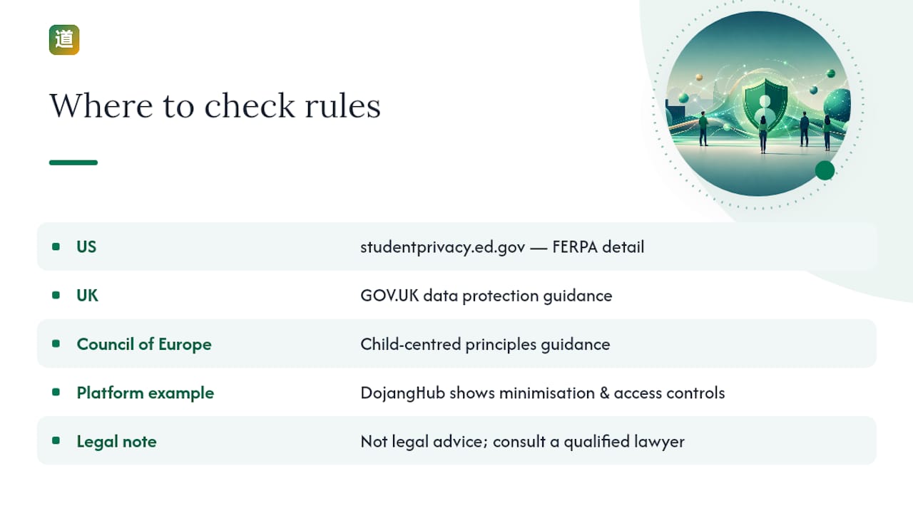 Where to check the rules for your jurisdiction — overview diagram
