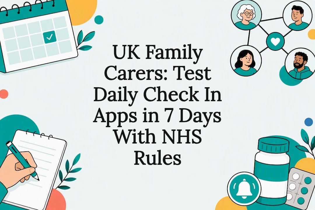Family care check-in title card