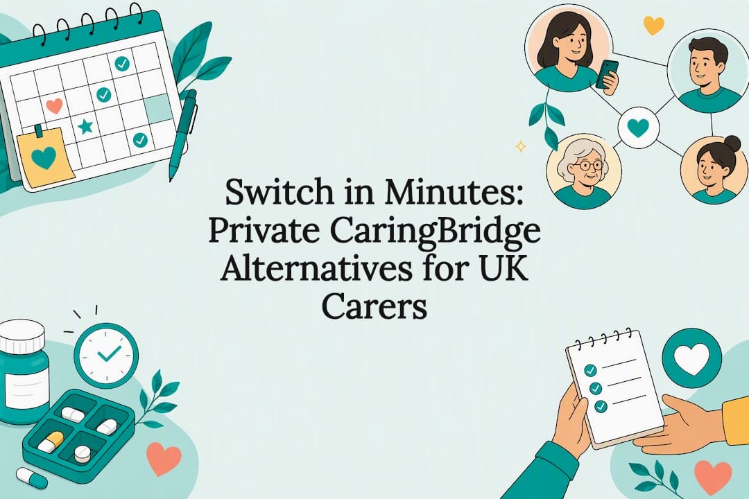 Family care coordination title card illustration