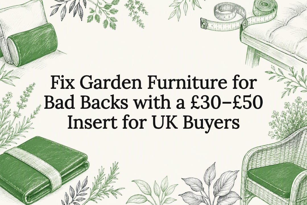 Decorative supportive garden seating title card