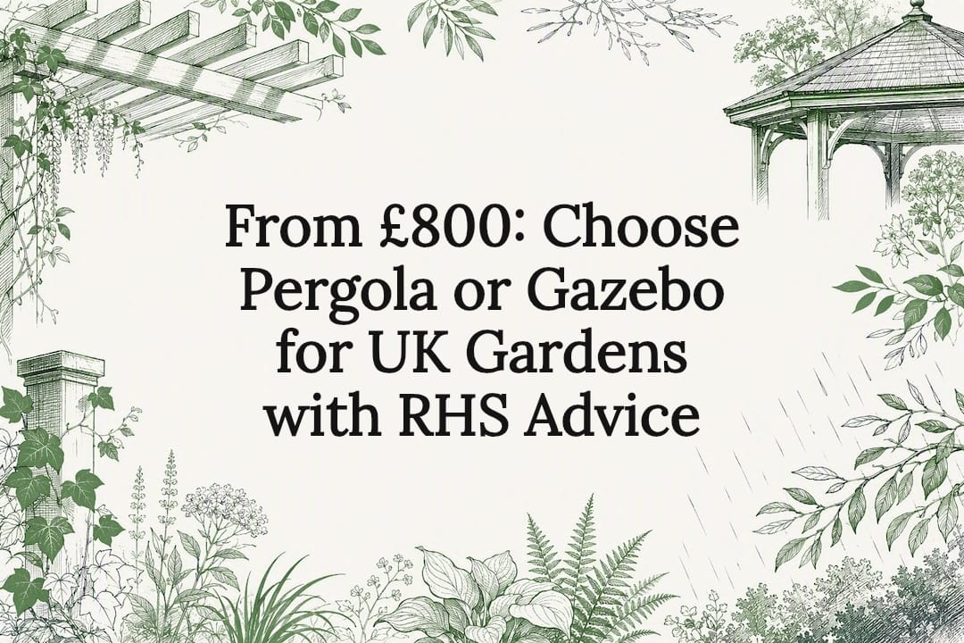 Pergola and gazebo garden title card