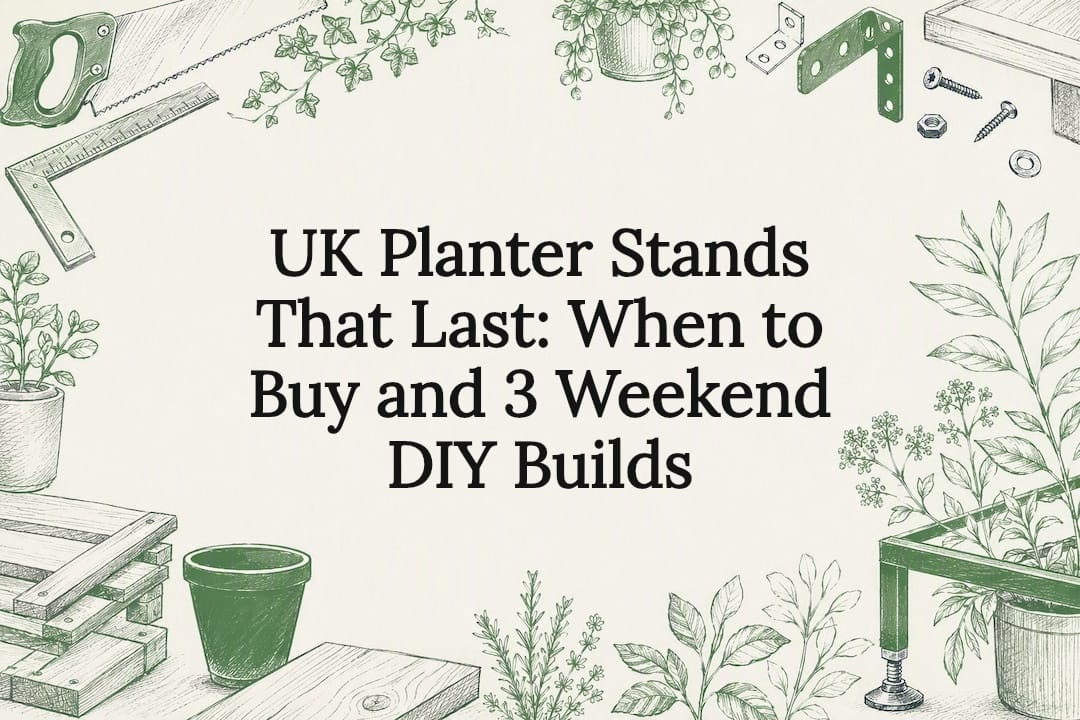 Decorative planter stand DIY title card