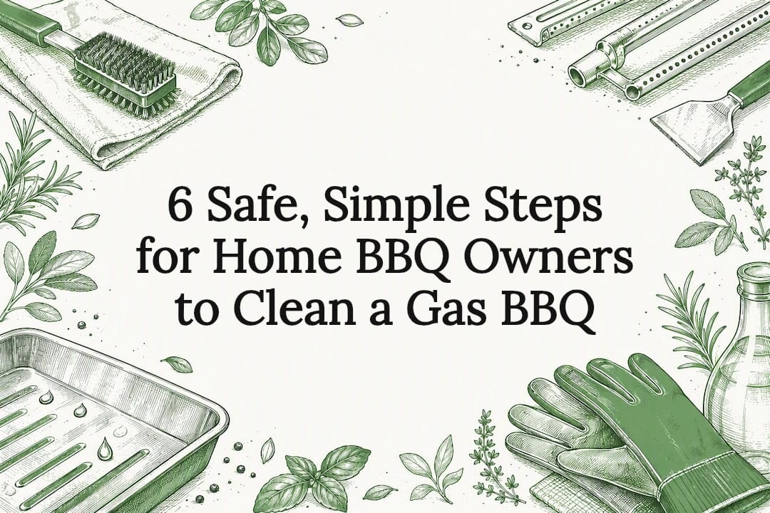 Decorative gas BBQ cleaning title card