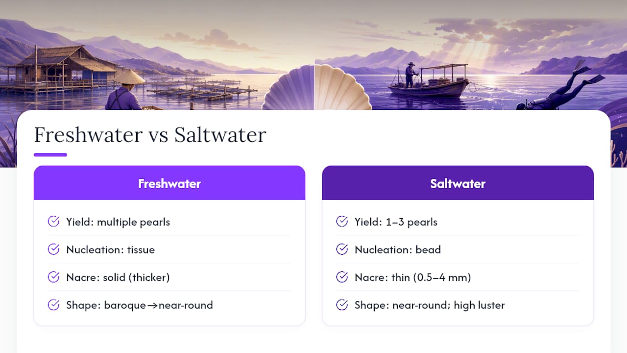 Pearl yield and price drivers comparison