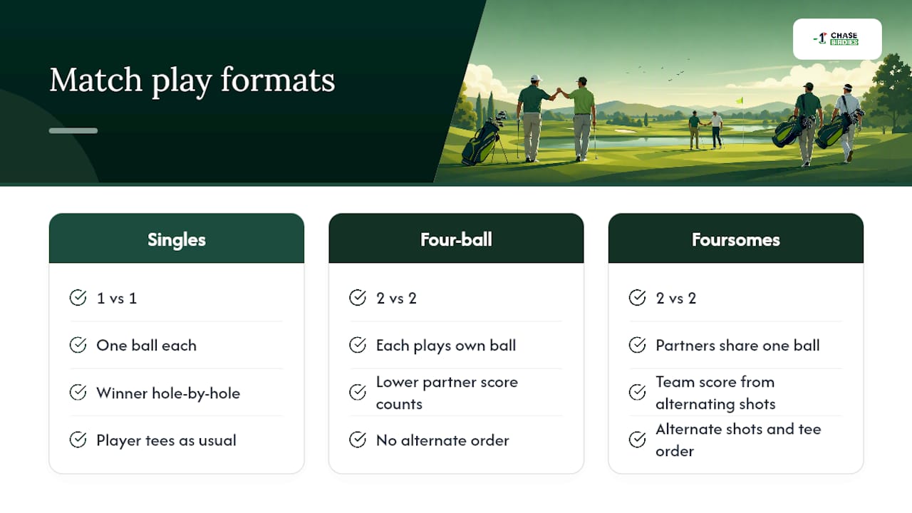 Match play format comparison diagram