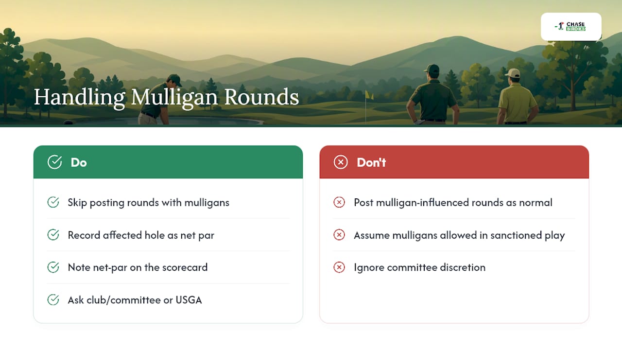 Are Mulligans Legal? What USGA and R&A Rules Actually Say — overview diagram
