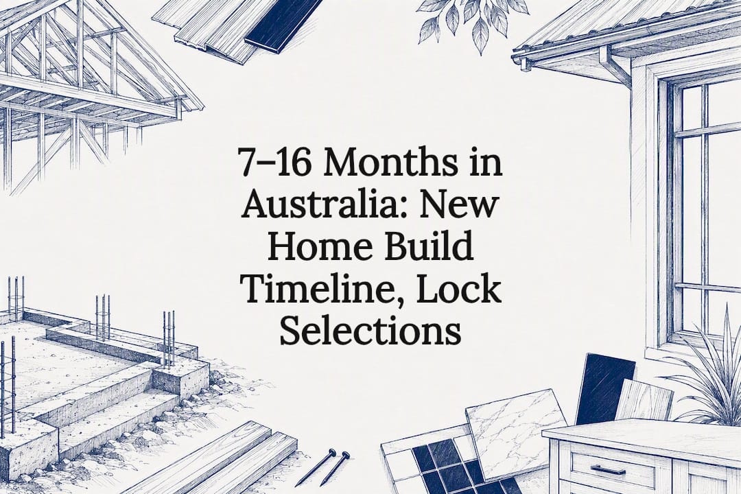 7–16 Months in Australia: New Home Build Timeline, Lock Selections