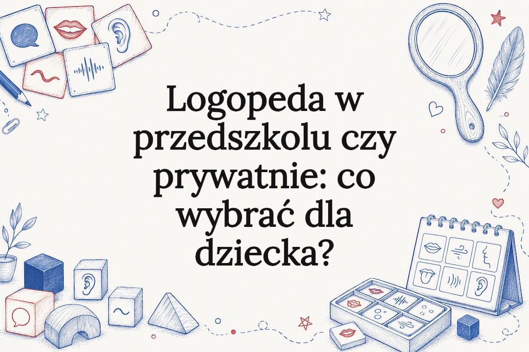 Ilustracja dekoracyjna na temat logopedii