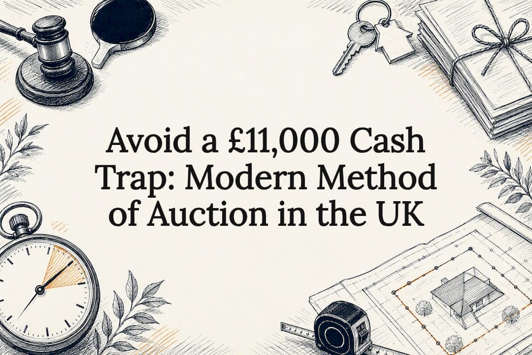 Decorative property auction title card