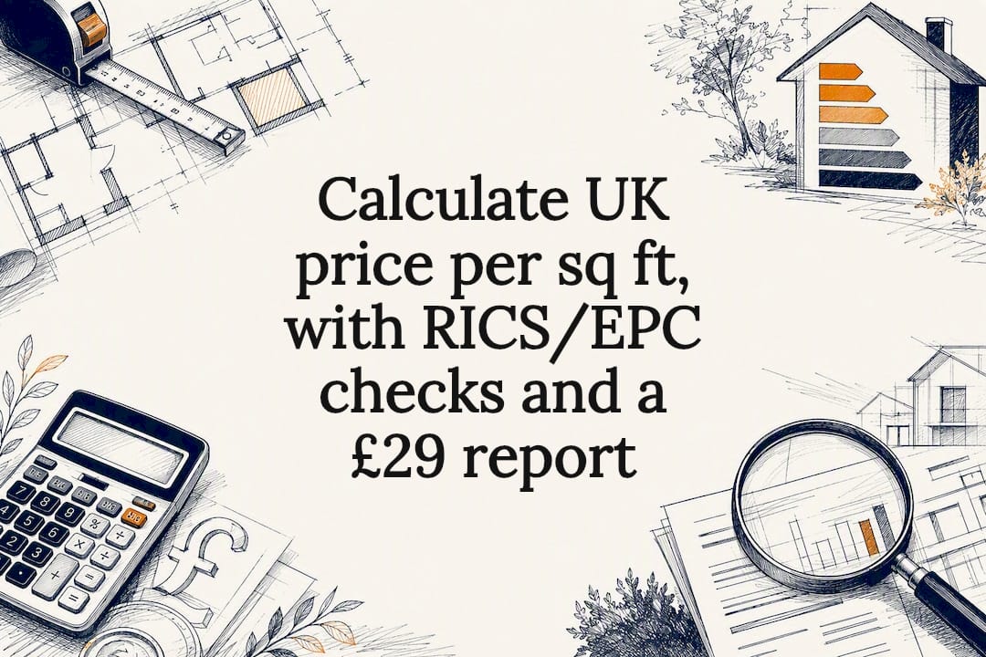 Decorative UK property valuation title card