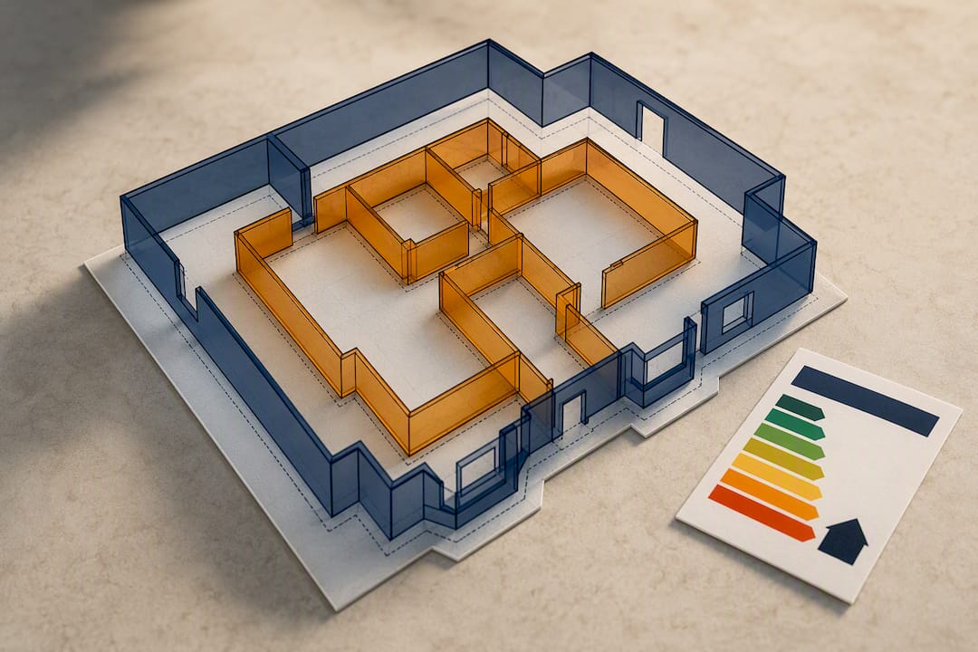 Illustration comparing property floor area measurements