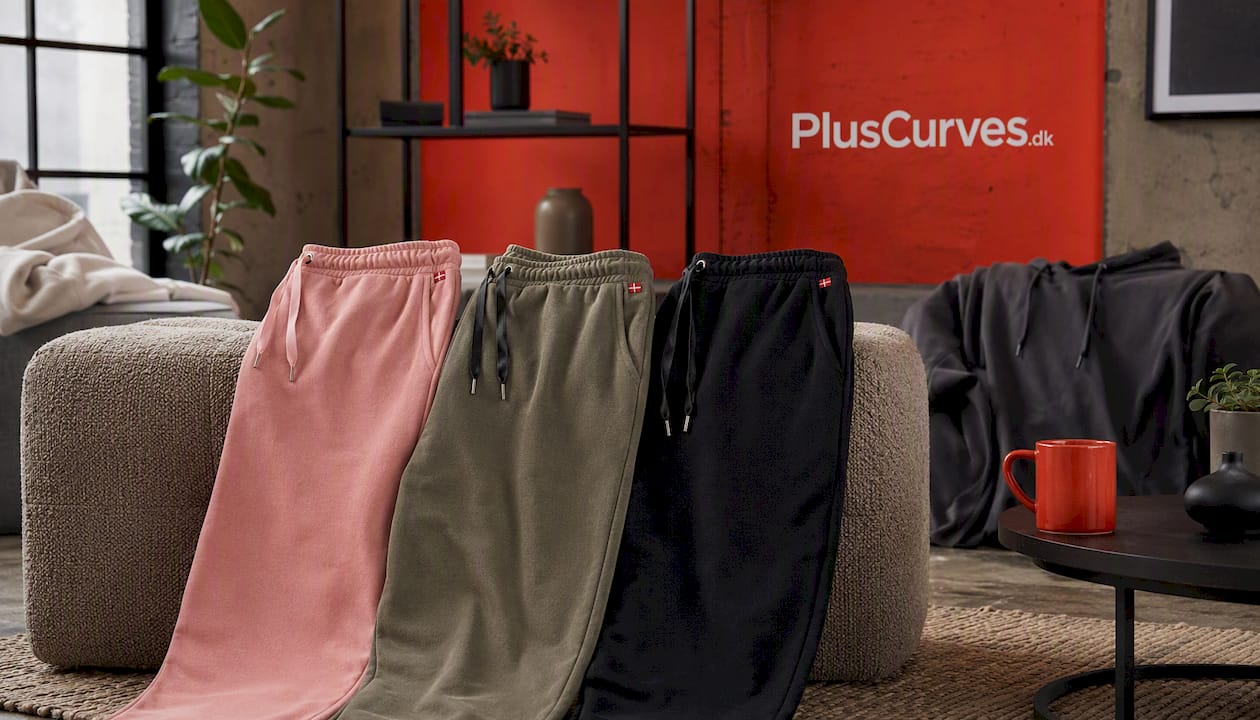 Plus size sweatpants dame – Str. 42-60 Ash Rose