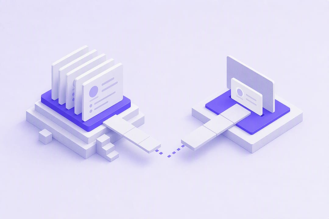 Abstract illustration of faster outreach integration