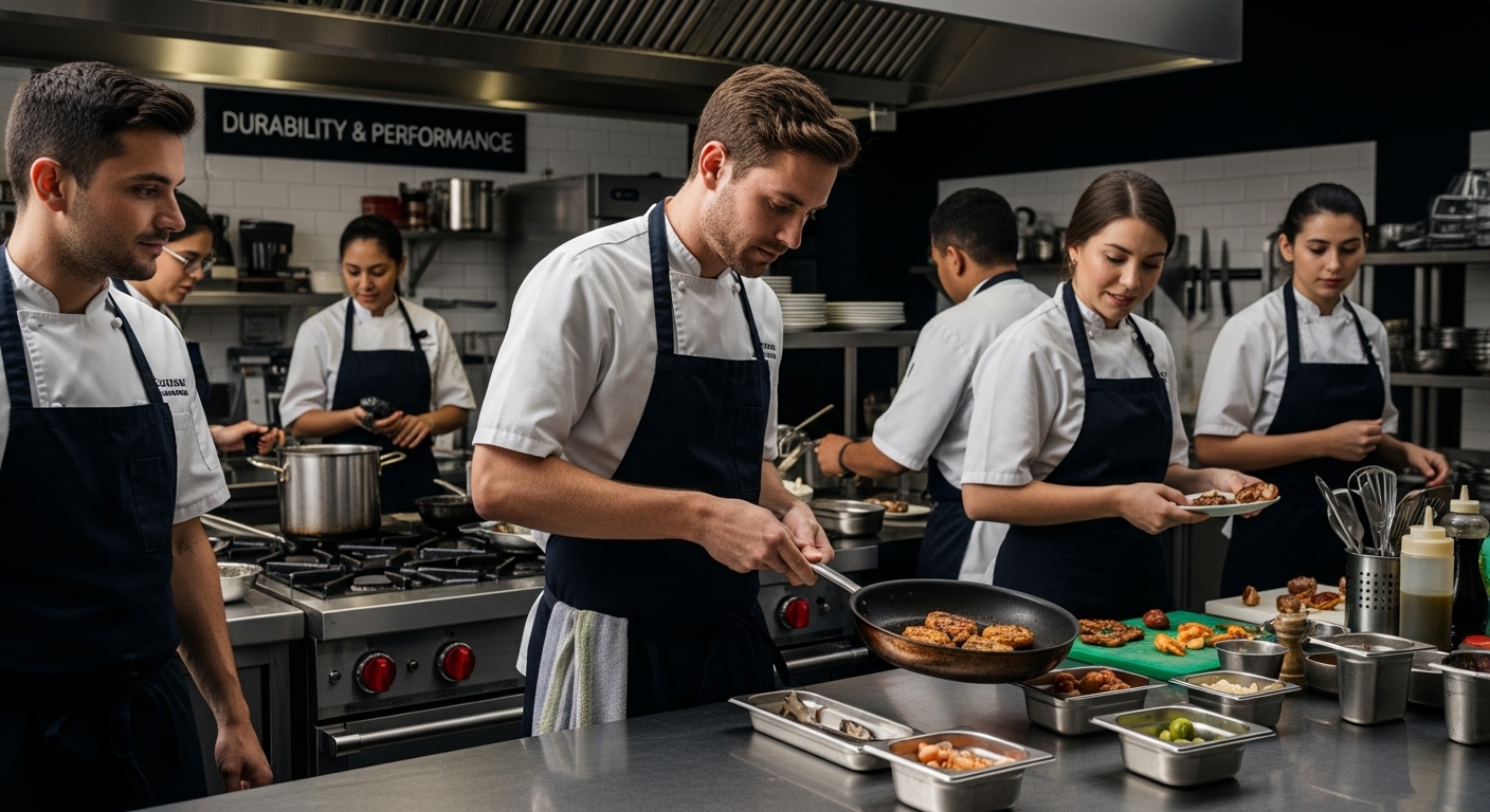professional kitchen carbon steel