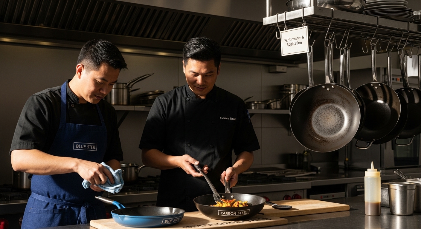 cookware in professional kitchen application