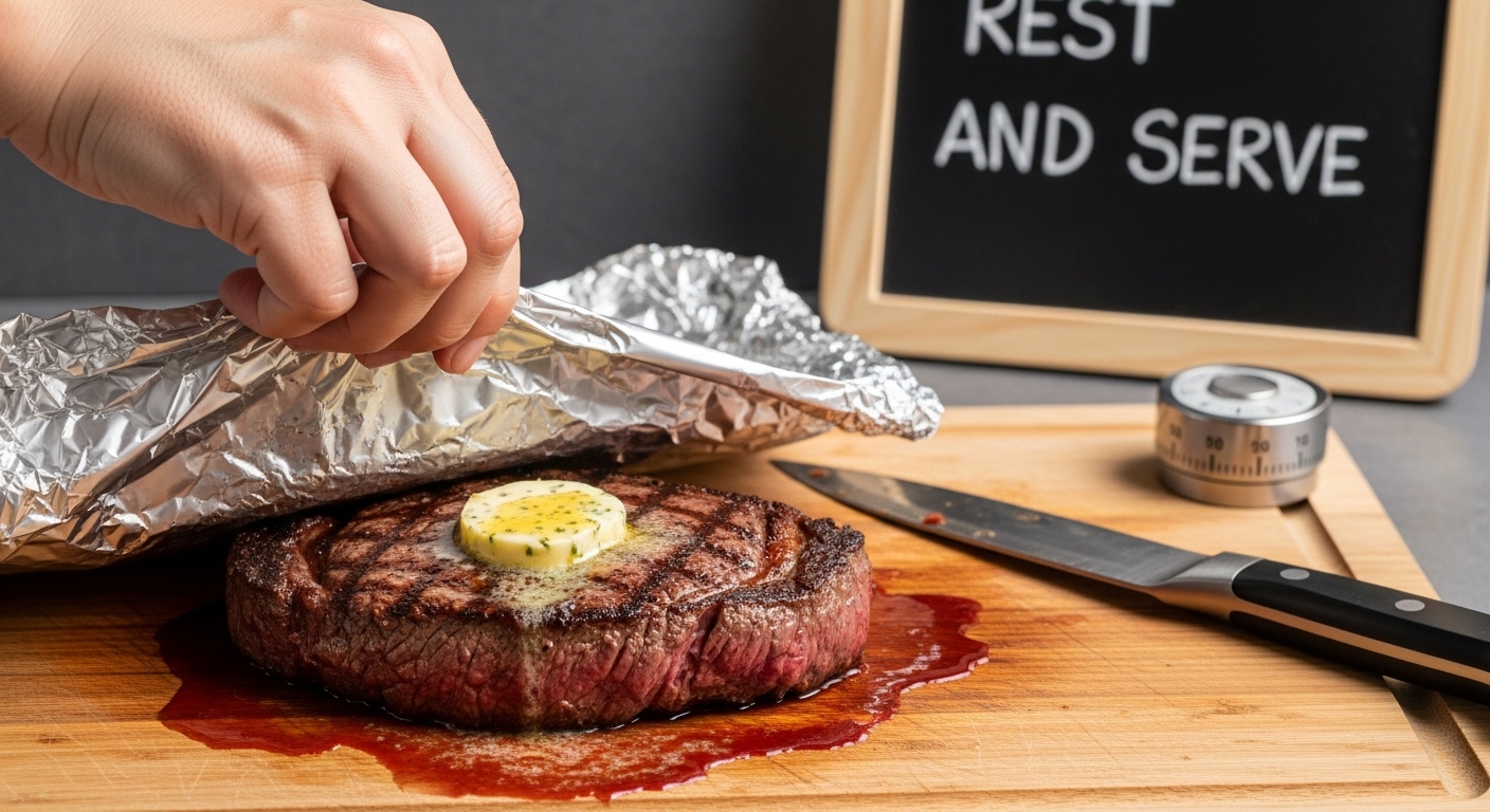 steak resting butter