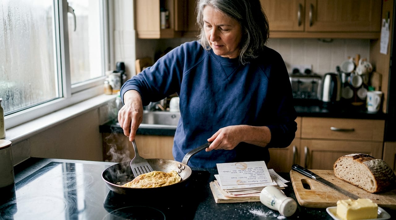 Home cook with Mauviel pan on induction