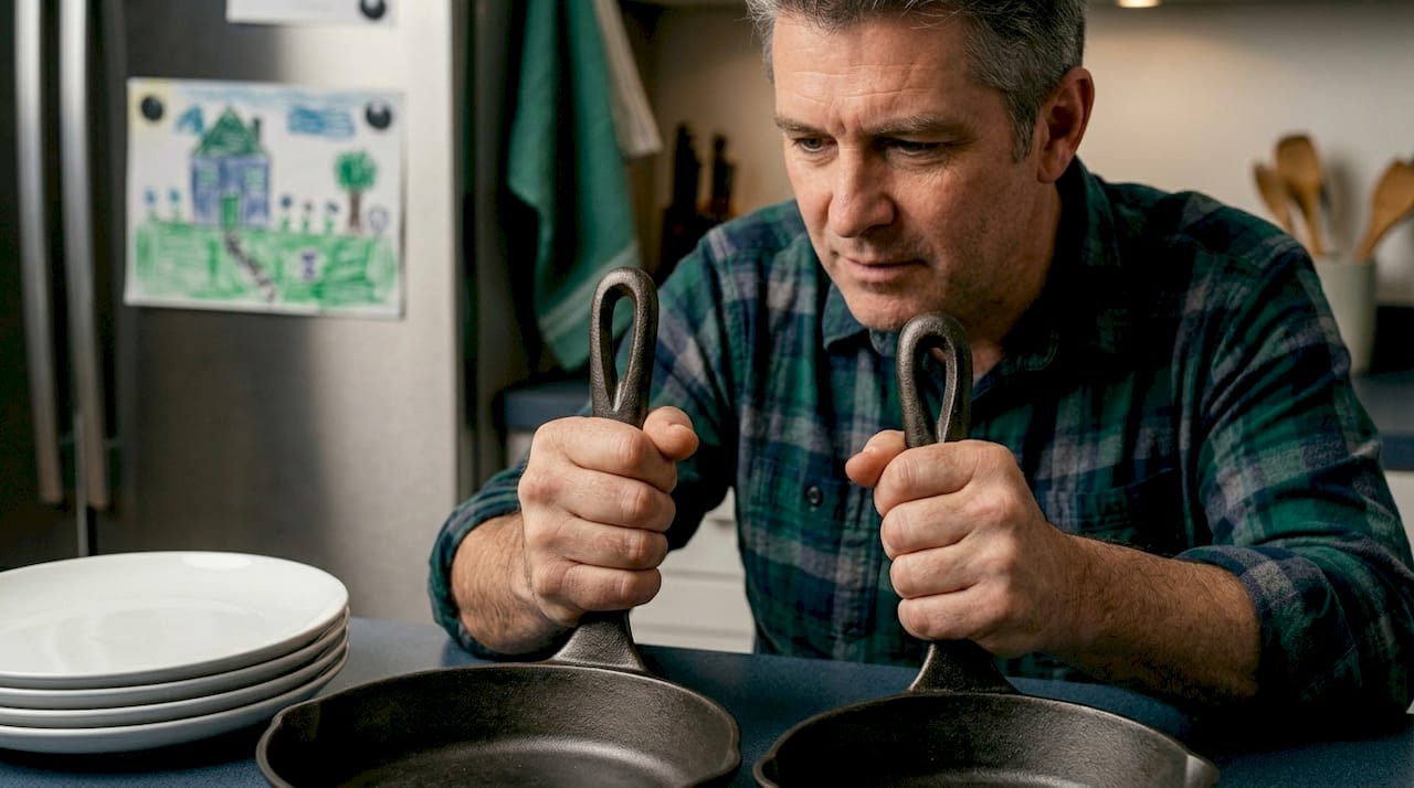 Comparing different skillet handle sizes