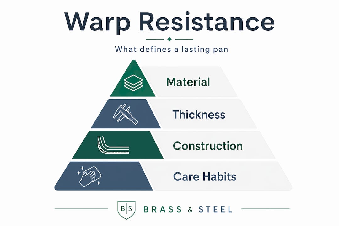 Hierarchy infographic: factors of warp resistance