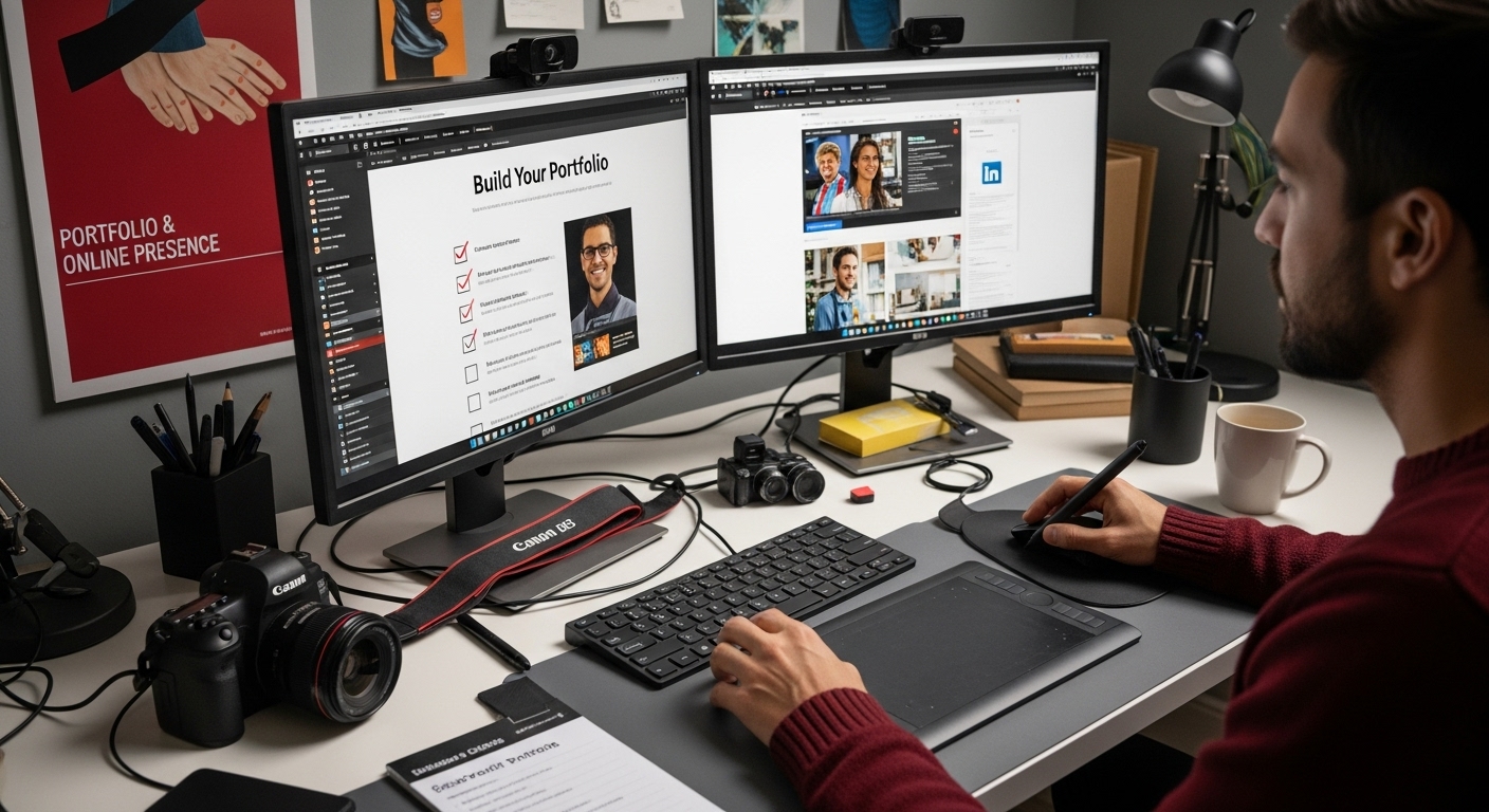 build portfolio online presence