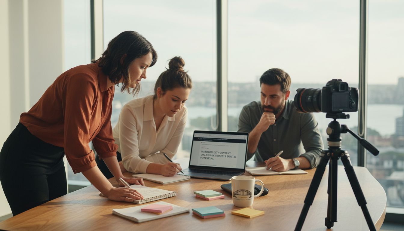 Sydney team collaborating on blog strategy