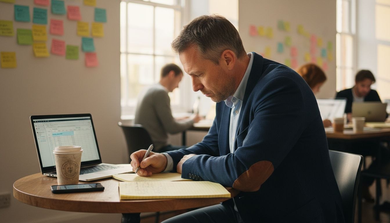 Project manager planning ethical digital approach