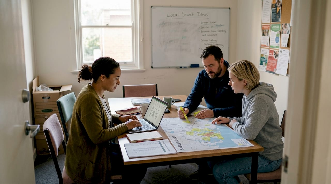 Team plans local SEO for community nonprofit