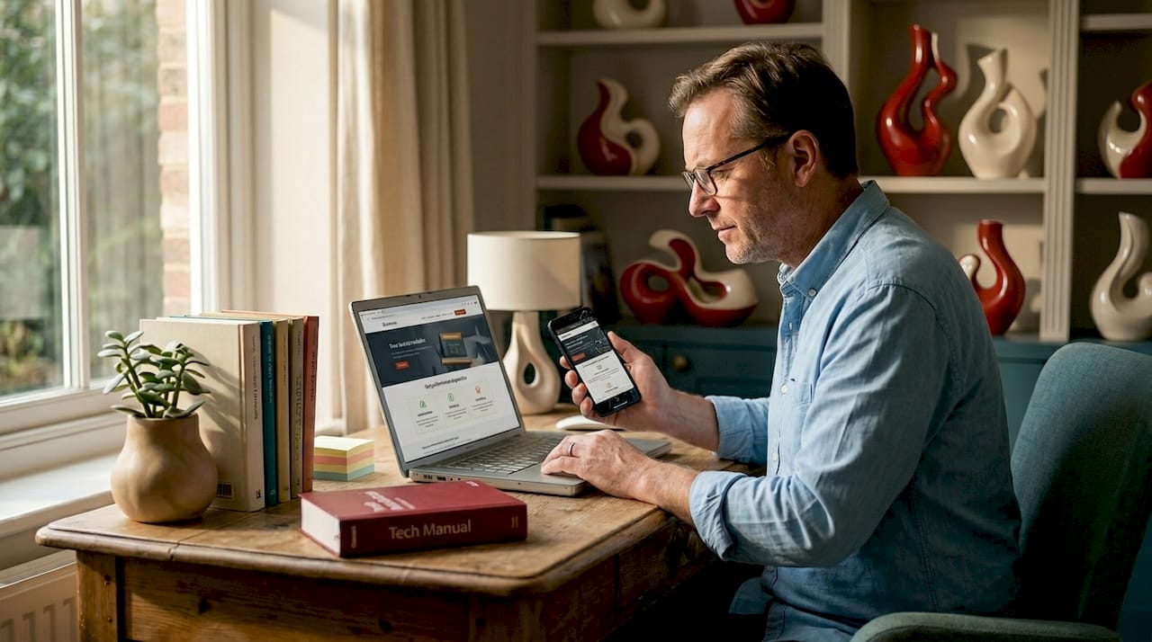 Web designer fixing slow mobile site